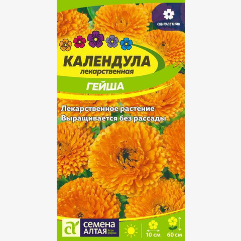 Цветы Календула Гейша/Сем Алт